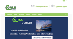 Desktop Screenshot of corle.ee